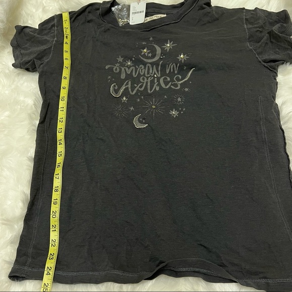 Free People / We The Free “Moon In Aries” Loose Flowy T-Shirt Size Small - Picture 5 of 7